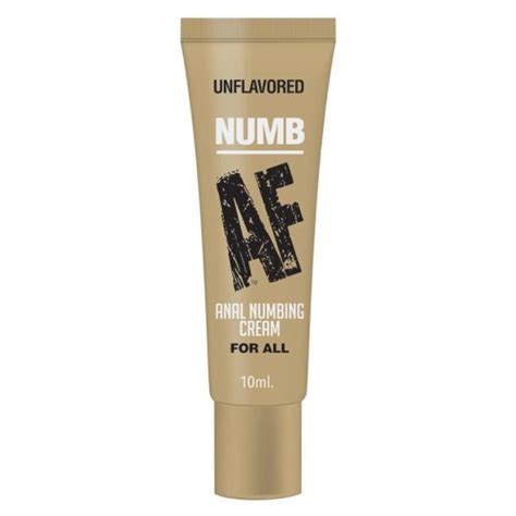 Numb Af Unflavored Anal Numbing Cream 10ml Tube Sex Toys And Adult