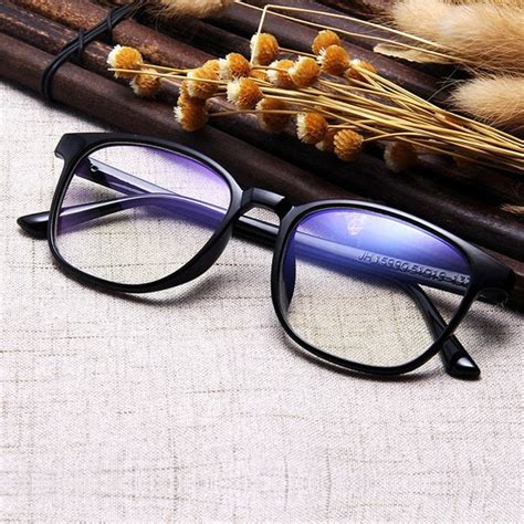 Yooske Ultralight Plastic Retro Glasses Frame Men Women Vintage Eyewear Frame Clear Lens