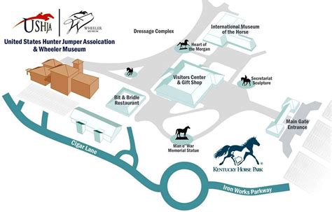 Map Of Kentucky Horse Park And Ushja Headquarters Home