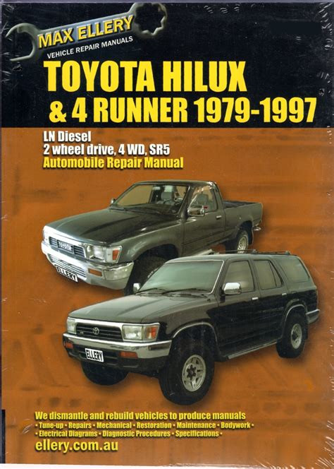 Toyota Hilux 4 Runner Ln Series Diesel 1979 1997 Workshop Car Manuals