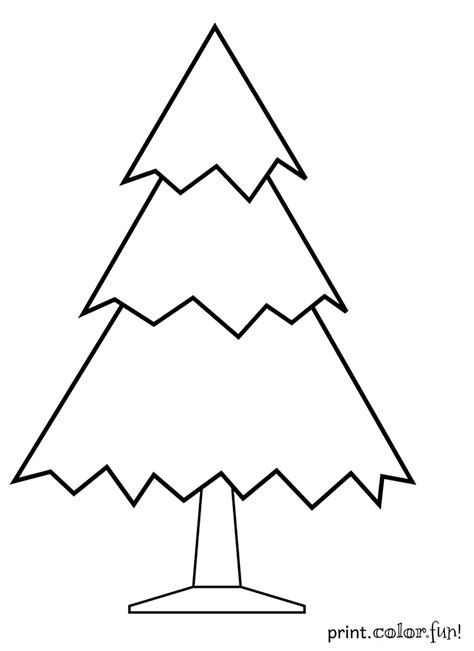 Look for the print button or. Undecorated Christmas tree coloring page - Print. Color. Fun!