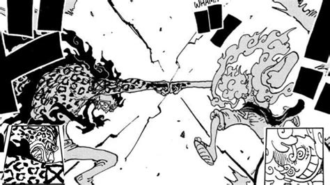 Luffy vs Rob Lucci 'Awakened full fight' Manga - YouTube