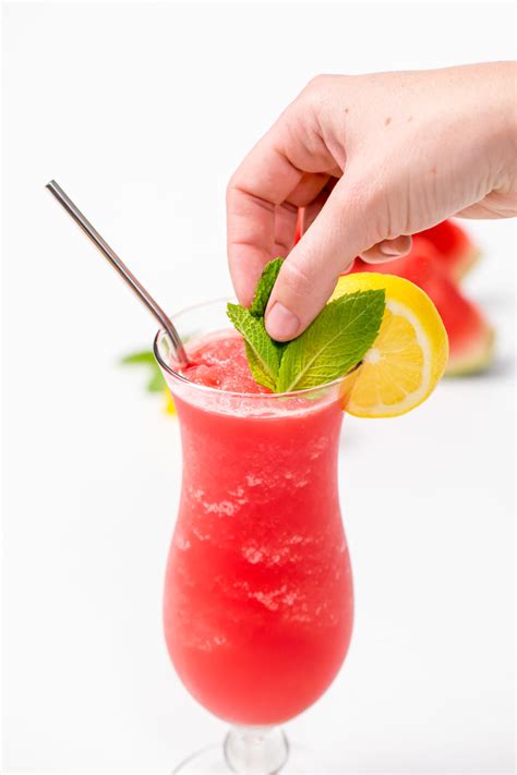 Watermelon Rum Lemonade Slushies
