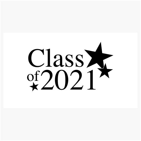 Class Of 2021 Star Graduation Clip Art Theroyalstore