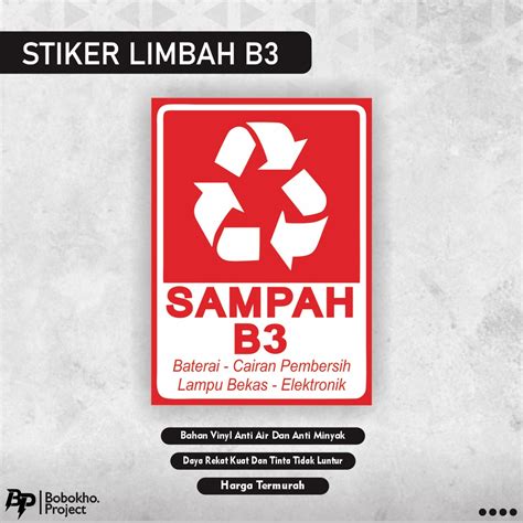 Jual Sign Sticker Limbah B3 Sign Sticker Sampah B3 Stiker Sampah B3