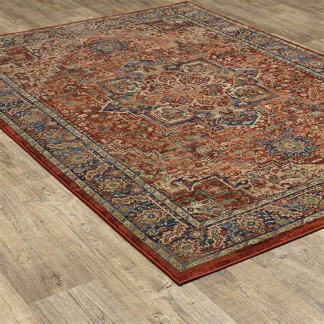 Bloomsbury Market Angielina Performance Redblue Rug And Reviews Wayfair