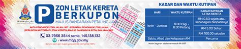 What is the abbreviation for majlis perbandaran petaling jaya? Pas Bulanan Parking Dbkl