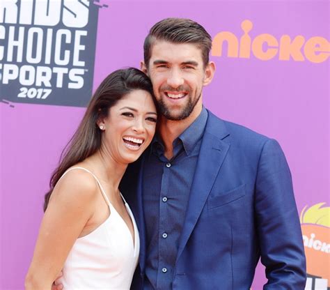 nicole johnson and michael phelps pictures of the happy couple hollywood life