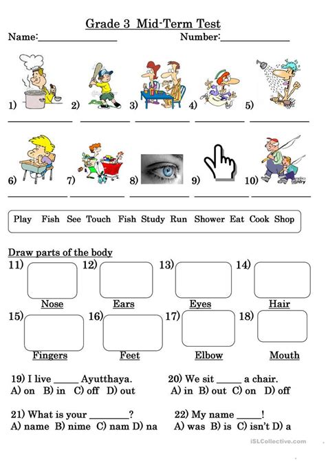 Free Printable Worksheets For Grade 3 English
