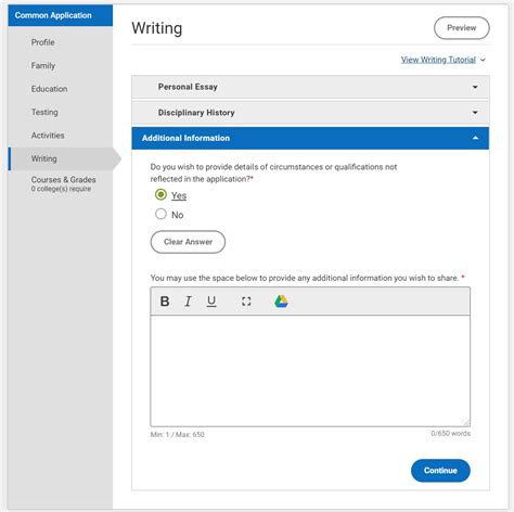 How To Use The Common App Additional Information Section Guide Examples