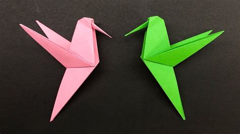 Easy Origami For Kids Hummingbird How To Make Origami Hummingbird