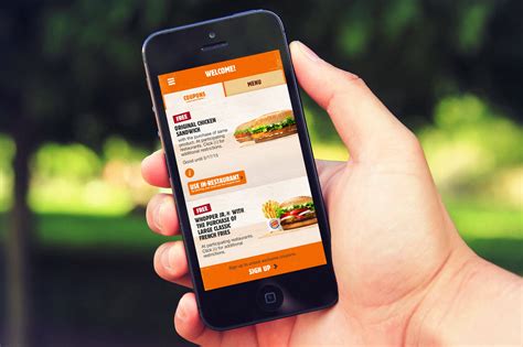 Free voucher for one whopper sandwich with purchase of a whopper sandw. We Built the Burger King Food Delivery Mobile App | CitrusBits