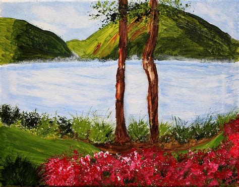 Smith Mountain Lake Painting By Kristie Zweig Christensen Fine Art