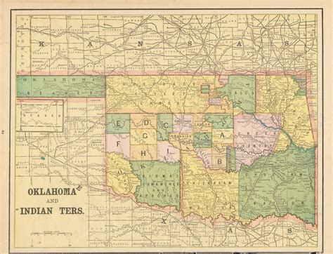 1890 Oklahoma And Indian Territories Roklahomahistory