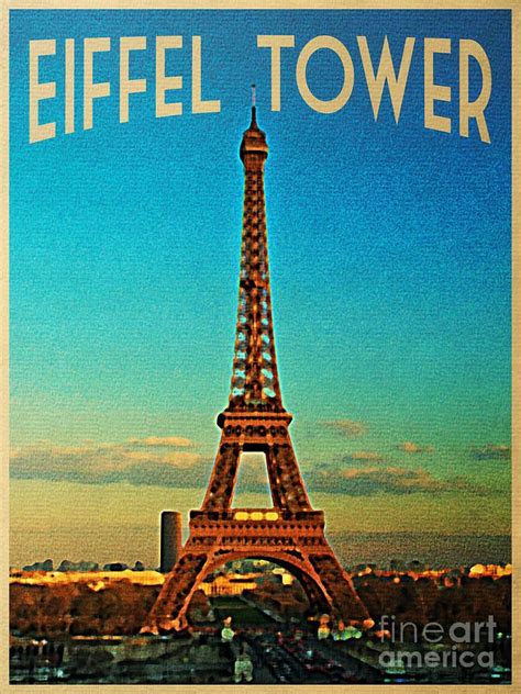 Eiffel Tower Vintage Eiffel Tower Digital Art Vintage Eiffel Tower