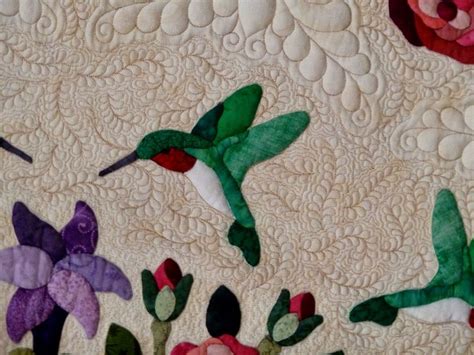 30 Best Hummingbird Applique Quilts Patterns Images On Pinterest