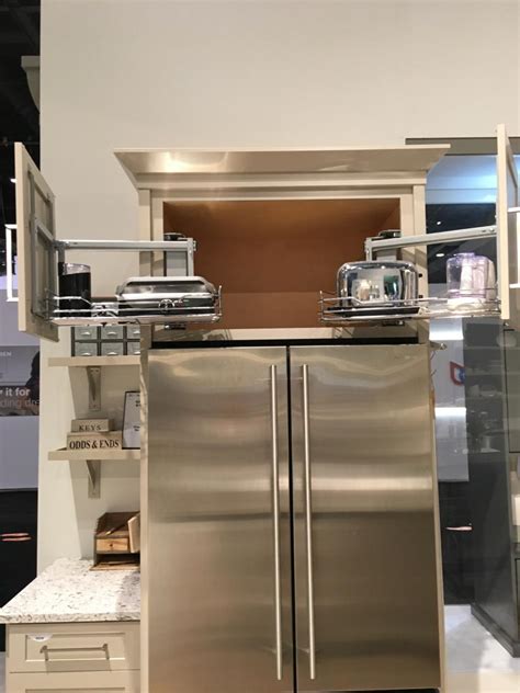 Diamond cabinets diamond is a subsidiary of masterbrand cabinets, inc., an industry leader that why diamond cabinets? Diamond Debuts Clever Pull-Out Wall Refrigerator Cabinet ...