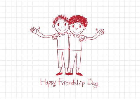 Happy Friendship Day And Best Friends Forever Idea Design Stock Image
