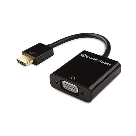 Well, you need a vga to hdmi converter. Top 10 Best HDMI To VGA Cable Converter Cheap Price