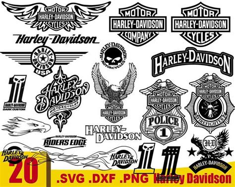 Harley Davidson Svg Vector Cut Files Harley Davidson Logo Svg Png Dxf