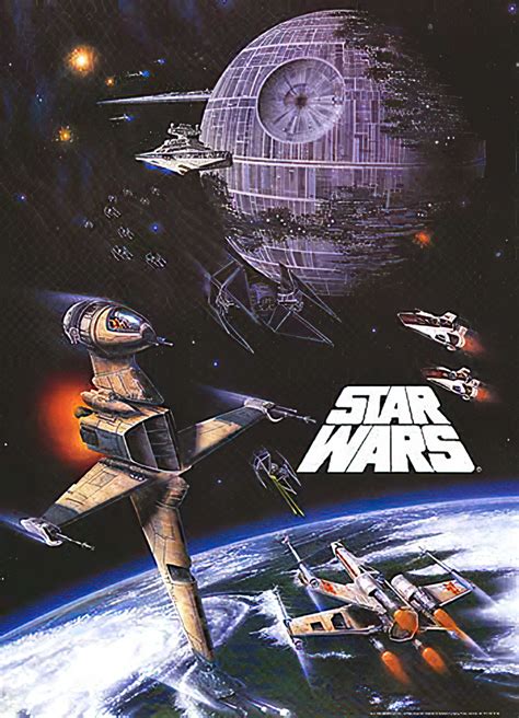 Star Wars Episode Vi Movie Poster Print Space Battle Size 27