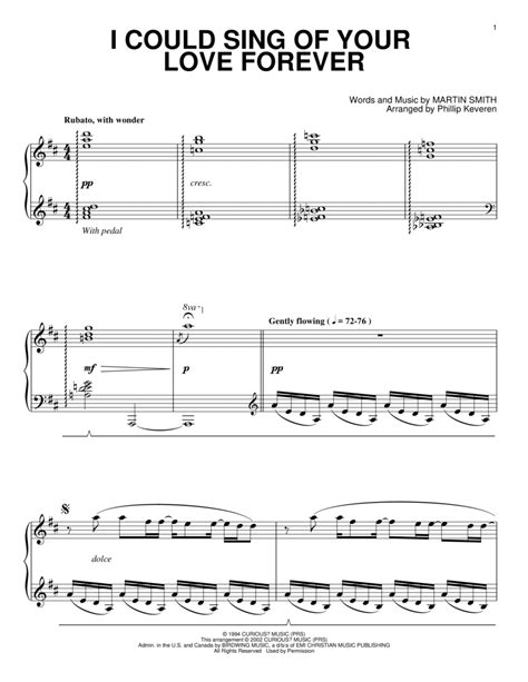 Download I Could Sing Of Your Love Forever Sheet Music By Delirious