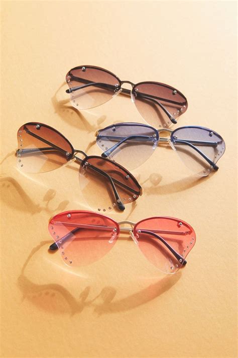 replay vintage mariposa rhinestone sunglasses urban outfitters