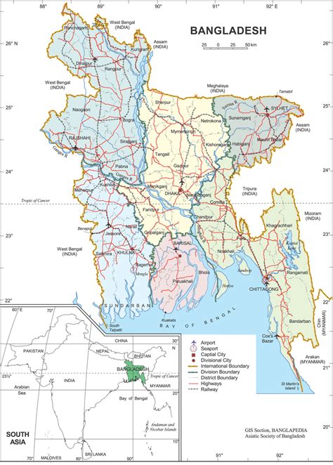 Maps Of Bangladesh Political Map Of Bangladesh