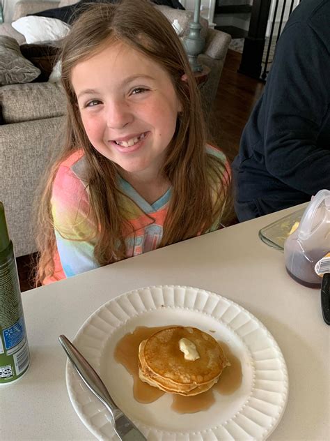Eating Pancakes Made By My Daughter