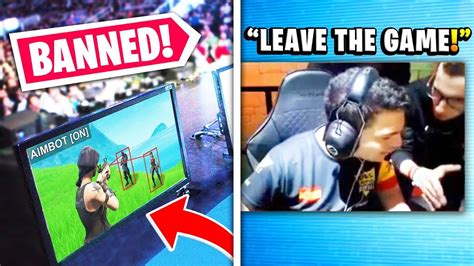 7 Fortnite Pros Caught Cheating Live Banned Youtube