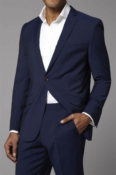 Our collection of hire suits has been designed to make you look and feel your best at your wedding, prom or black tie event. Moss bespoke electric blue mohair suit | Slim fit suit men ...
