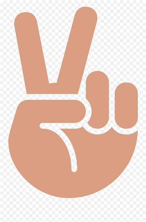 Victory Hand Emoji For Facebook Email Peace Sign Hand Svg Pnghand