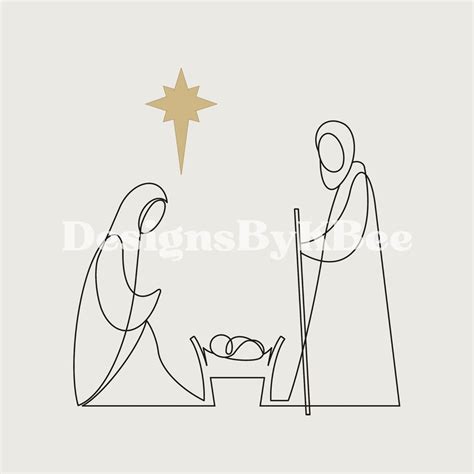 Christmas Manger Christmas Crafts Xmas Doodle Drawings Line Art