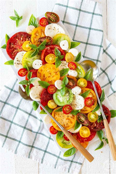 Best Heirloom Tomato Caprese Salad Cooking On The Front Burner