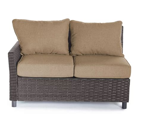 Broyhill Autumn Cove Tan All Weather Wicker Cushioned Patio Sectional