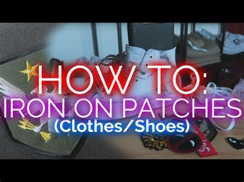 Iron on patches on leather are not permanent. DIY! | CDG Plaay x CONVERSE | How To Iron on Patches ...