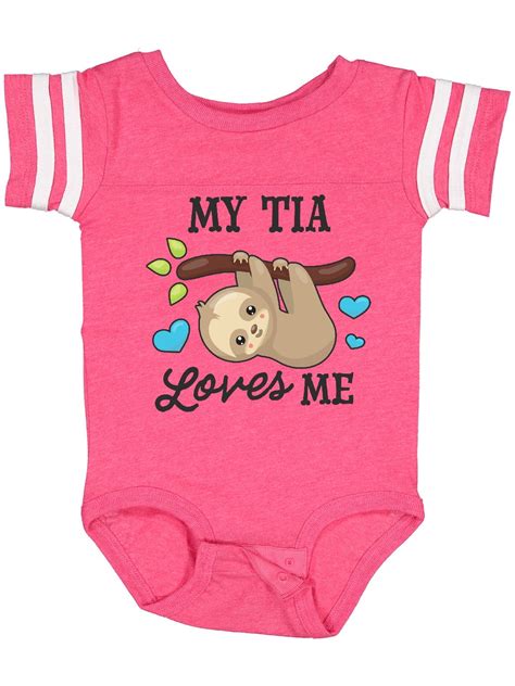 Inktastic My Tia Loves Me With Sloth And Hearts T Baby Boy Or Baby