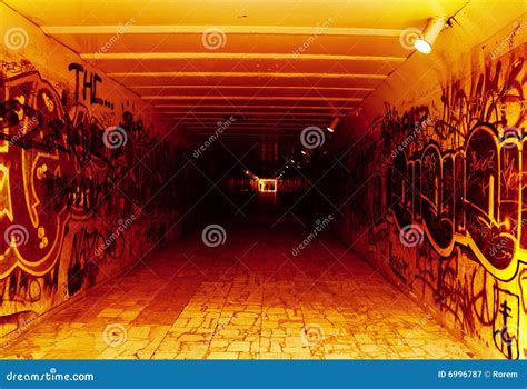 Underground Tunnel To Hell Stock Image Image Of Corridor 6996787