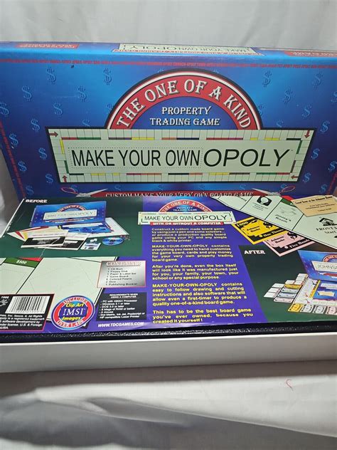 Make Your Own Opoly The One Of A Kind Custom Monopoly Board Game Read