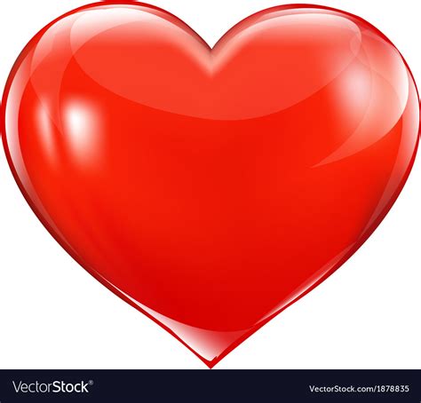 Big Red Heart Royalty Free Vector Image Vectorstock
