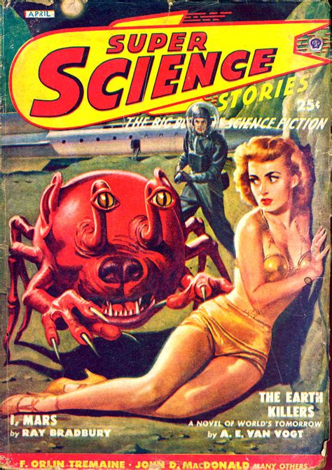 48 Vntage Pulp Magazine Super Science Stories And Future Science Fiction