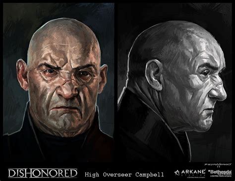 Dishonored Overseer Cedric Peyravernay Concept Art Characters Game