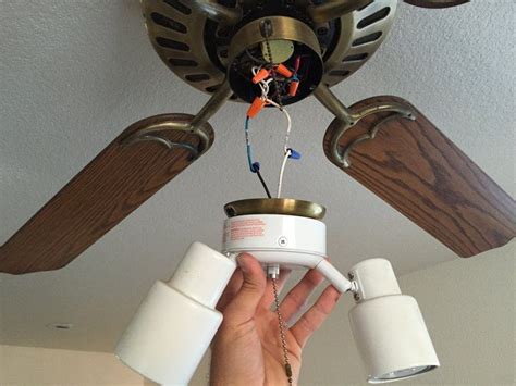 Ceiling in living room had water damage. Ceiling Fan Light Fixture Replacement | Ceiling fan light ...