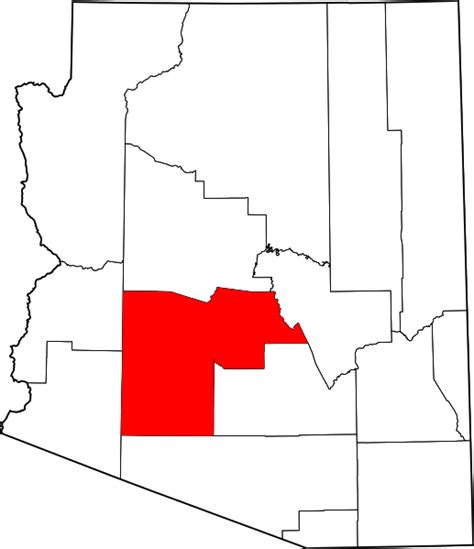Map Of Mountain Ranges In Maricopa County United States