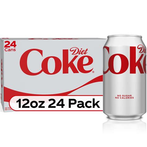 Diet Coke Soda Pop 12 Fl Oz 24 Pack Cans