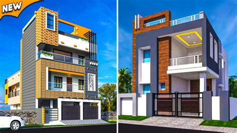 Modern Front Elevation Designs For 2 Floor House House Front 2bhk