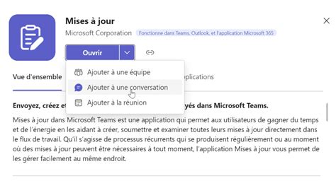 Microsoft Teams Les Mises à Jour