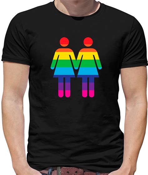 Shirts Pride Lesbian Toilet Sign Mens T Shirt Homosexual Lgbtq Rainbow Gay T Shirts