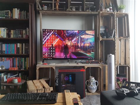 Rate My Living Room Setup My First Pc Build Pcmasterrace