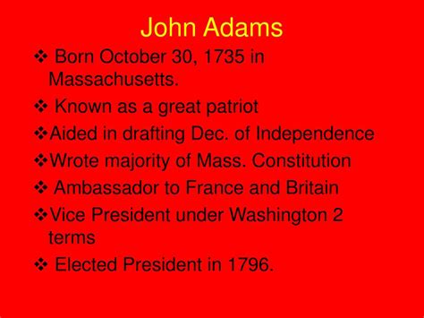 Ppt John Adams Presidency Powerpoint Presentation Free Download Id